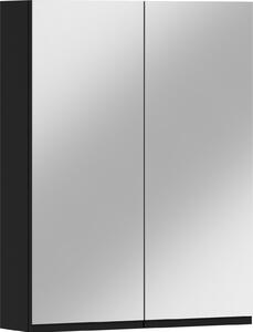 ADK Möbel – Wiszca szafka azienkowa – z lustrem Antico 60 – 78 x 60 x 17 cm – czarna