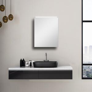 Szafka ?azienkowa z lustrem i o?wietleniem TALOS Mirage 50 x 60 cm - odpowiednia do wilgotnych pomieszcze? dzi?ki wysokiej jako?ci aluminiowemu korpusowi - szafka ?azienkowa z lustrem