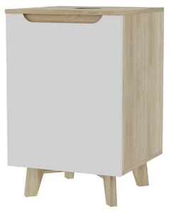Szafka pod umywalk biaa/db 45 x 45 x 70 cm db soneczny, biay