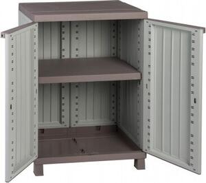 Terry Store-Age C- Wood 680, Szafka do przechowywania, Wolnostojce, Szafka przycienna, 1 pó., 2 drzw., Szarobrzowy