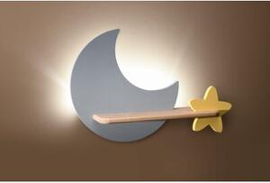 Kinkiet MOON szary LED 1x5W 250lm wym:27,5x39,5x12cm IP20 Candellux