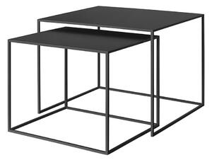 Czarne metalowe stoliki zestaw 2 szt. 50x60 cm Fera – Blomus