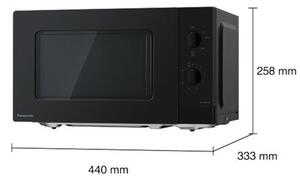 Kuchenka mikrofalowa PANASONIC NN-SM22QBEPG 800 W średnica 25.5 cm pojemność 20L Czarny