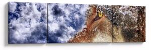 Obraz wilka (170x50 cm)