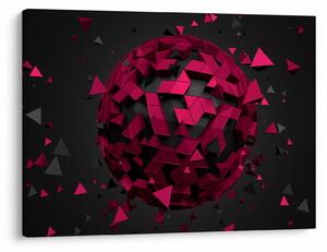 Obraz abstrakcji 3D (70x50 cm)