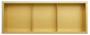 Półka łazienkowa wnękowa HYDROSAN TRES-GL-90X30X10 Złoty szczotkowany 30x90x10 cm