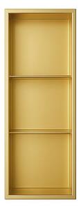 Półka łazienkowa wnękowa HYDROSAN TRES-GL-90X30X10 Złoty szczotkowany 30x90x10 cm