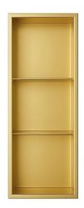 Półka łazienkowa wnękowa HYDROSAN TRES-GL-90X30X10 Złoty szczotkowany 30x90x10 cm