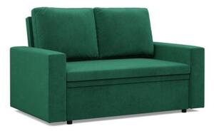 Sofa dwuosobowa, BLOM, velvet, 148x87x90 cm, butelkowa zieleÅ | TYLETEGOTU