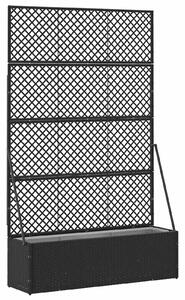 Osłona do treli ogrodowej Czarny 105 x 30 x 170 cm Metal