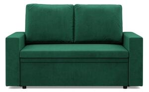 Sofa dwuosobowa, BLOM, velvet, 148x87x90 cm, butelkowa zieleÅ | TYLETEGOTU