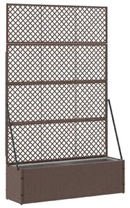 Osłona do treli ogrodowej Brązowy 105 x 30 x 170 cm Metal