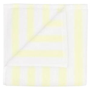 Jasnożółto-białe ręczniki z bawełny organicznej frotte zestaw 2 szt. 30x50 cm Arto – Blomus