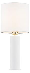 Elegancka lampa stołowa Almada - biały abażur