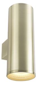 Metalowy kinkiet Torre - złota tuba, GU10
