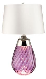 Szklana lampa stołowa Lena - mała, fioletowa, Dual-Lit