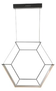 Lampa wisząca Hexagon - czarna, LED