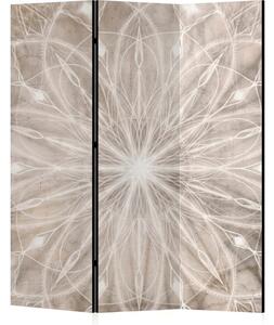 Parawan pokojowy 3-częściowy 135x172 Dwustronny dekoracyjny industrialny zen Szary Mandala Betonowa