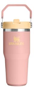 Brzoskwiniowy termos ze stali nierdzewnej 410 ml IceFlow™ Flip Straw 2.0 Tumbler Peach Rose – Stanley