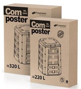 Kompostownik PROSPERPLAST Compogreen IKST320C-S411 320L Czarny