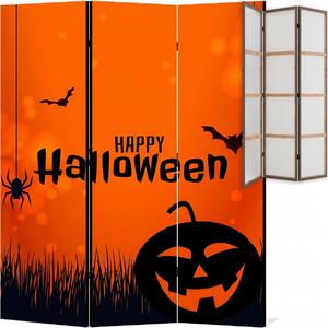 Parawan pokojowy 3-częściowy 135x172 Jednostronny dekoracyjny tematyczny świąteczny Czerwony Radosne Halloween