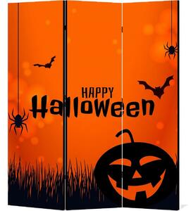 Parawan pokojowy 3-częściowy 135x172 Dwustronny dekoracyjny tematyczny świąteczny Czerwony Radosne Halloween