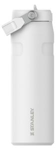 Biały termos ze stali nierdzewnej 700 ml IceFlow™ Bottle Flip Straw 2.0 Frost – Stanley