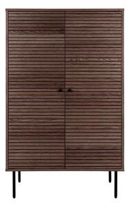 Ciemnobrązowa szafka w dekorze dębu 80x130 cm Kyoto – House Nordic
