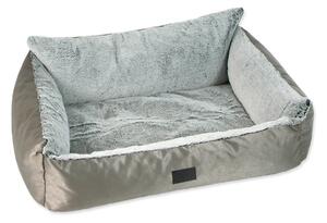 Legowisko dla psów w kolorze srebra 58x46 cm Dog Fantasy Lux Platinum – Plaček Pet Products