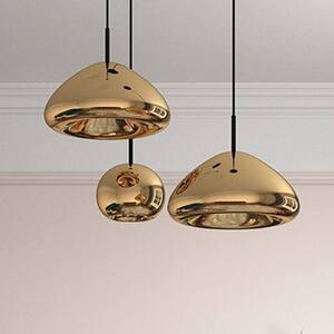 Tom Dixon Lampa wisząca designerska Void mini, możliwość ściemniania, mosiężny / złoty, salon / jadalnia, mosiądz, design