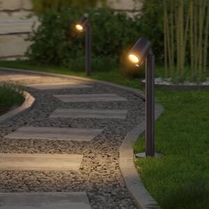 STEINEL Lampa ogrodowa stojąca Way C, możliwość ściemniania, czarny, aluminium, nowoczesny