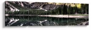 Obraz jeziora w górach (170x50 cm)