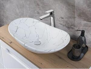Szafka pod umywalkę OVALIA CREMONA 2S 100cm dąb cremona z umywalką nablatową LENA