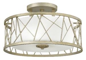 Nowoczesna lampa sufitowa Nest - szklany klosz w geometrycznej oprawie
