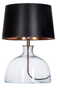 Lampa stołowa Haga - szklana, z abażurem