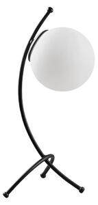 Czarno-biała lampa stołowa ze szklanym kloszem (wysokość 43 cm) Yay – Opviq lights
