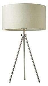 Lampa stołowa Tri - Endon Lighting - chrom, kremowy abażur