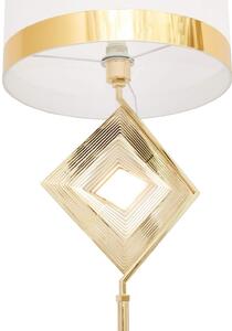 Lumina Deco Lampa Stojąca Podłogowa Biało-Złota Benardi