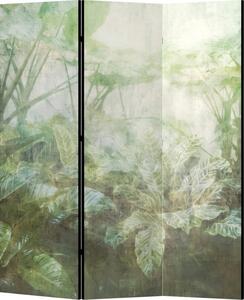 Parawan pokojowy 3-częściowy 135x172 Dwustronny dekoracyjny boho botaniczny Mgła Tropikalnego Ogrodu
