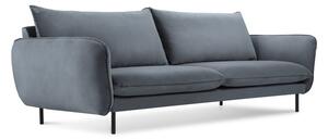 Szara aksamitna sofa Cosmopolitan Design Vienna, 200 cm