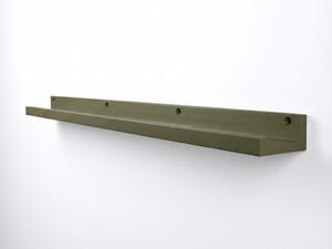Półka ścienna na obrazy FOTOPLANK 120 cm, oliwkowa