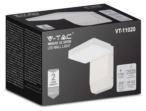 Projektor Oprawa Elewacyjna V-TAC 20W LED Biała IP65 VT-11020 4000K 2580lm