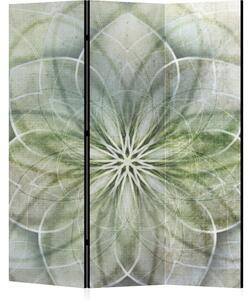 Parawan pokojowy 3-częściowy 135x172 Dwustronny dekoracyjny boho zen Szary Zielona Mandala Życia