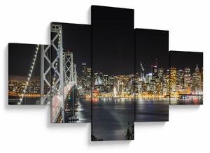 Obraz Brooklyn Bridges i Nowego Jorku (125x70 cm)