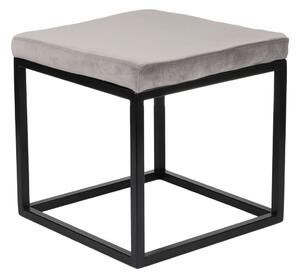 Ławka Pufa Linda Cube, do przedpokoju, metalowa, loftowa, tapicerowana, loftowa, loft, stylowa