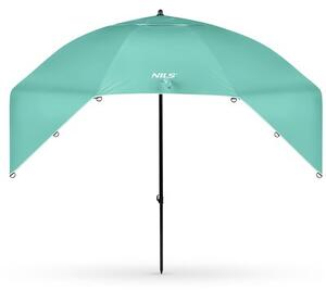 Parasol plażowy NILS CAMP NC17114 2w1 XXL 240 cm Zielony