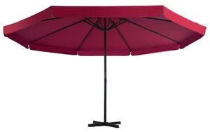 Parasol ogrodowy z przenośną podstawą, czerwony