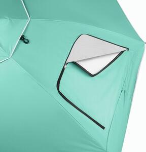 Parasol plażowy NILS CAMP NC17114 2w1 XXL 240 cm Zielony