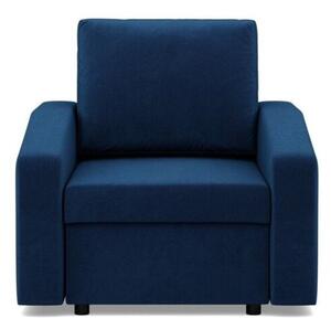 Fotel do salonu, BLOM, velvet, 83x92x92 cm, granatowy | TYLETEGOTU