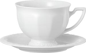 Filiżanka do kawy lub herbaty Maria Biała 490 ml ze spodkiem